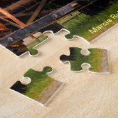 Amischer Dampf-Traktor Puzzle (Seite)