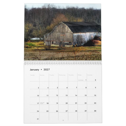 Amischer Kalender der Land-Scheunen-2013 (Jan 2027)