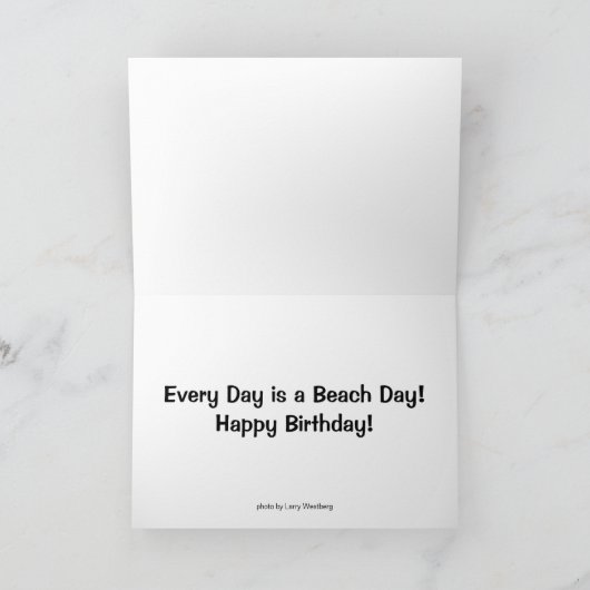 Amischer Strand-Tag Karte (Innenseite)