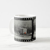 Amisches Buggy-Monochrom Kaffeetasse (Vorderseite Links)