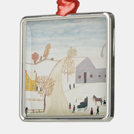 Amisches Dorf Ornament Aus Metall (Links)