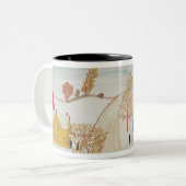 Amisches Dorf Zweifarbige Tasse (Vorderseite Links)
