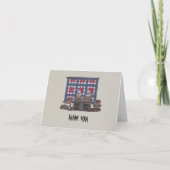 Amisches Frauen-Steppen Dankeskarte (Vorderseite)