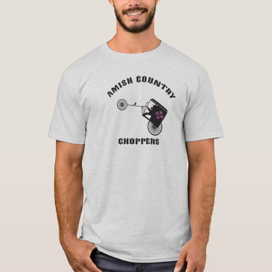 AMISCHES LAND-CHOPPER-Shirt T-Shirt (Vorderseite)
