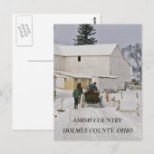 AMISCHES LAND, HOLMES COUNTY. OHIO-Postkarte Postkarte (Vorne/Hinten)