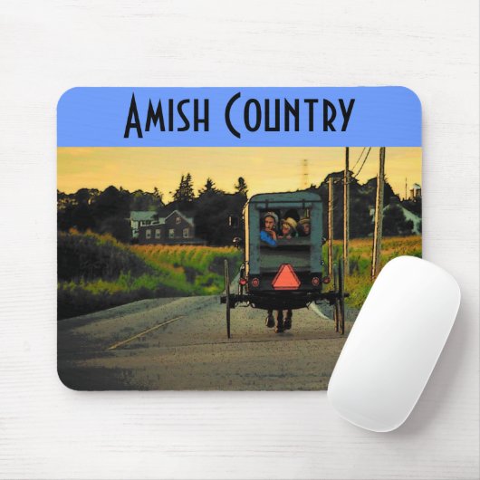 Amisches Land (Straße) Mousepad (Mit Mouse)