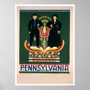 Amisches Paar kostümiert WPA 1938 Poster