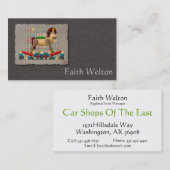 Amisches Schaukelpferd Visitenkarte (Vorne/Hinten)