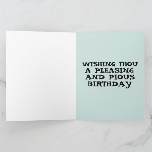 AMISH BIRTHDAY FUNNY SPASS GREETING CARD KARTE (Innenseite)