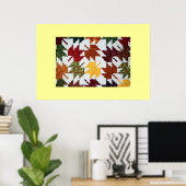 Amish Blätter Poster (Heimbüro)