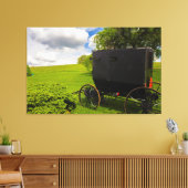 Amish-Buggy auf der Hillside Farm Leinwanddruck (Insitu (Wohnzimmer))