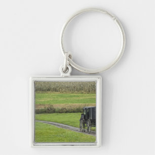 Amish-Buggy auf einer Farmstraße, nordöstliches Oh Schlüsselanhänger