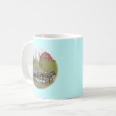 Amish-Buggy-Besuch-Becher Kaffeetasse (Vorderseite Links)