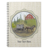 Amish Buggy Besuch Notizblock (Vorderseite)