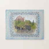 Amish Buggy Besuch Puzzle (Horizontal)