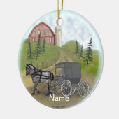Amish Buggy Besuchen Ornament (Links)