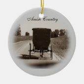 Amish Buggy Keramikornament (Vorne)