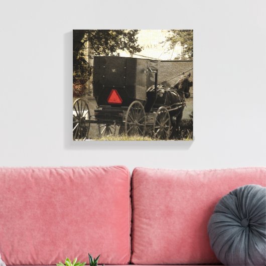 Amish Buggy Leinwanddruck (Insitu (Wohnzimmer))