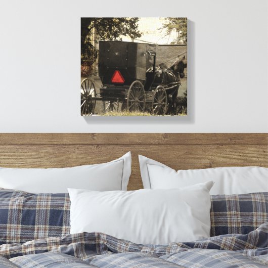 Amish Buggy Leinwanddruck (Insitu (Schlafzimmer))