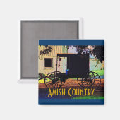 Amish Buggy Magnet (Vorderseite/Rückseite)