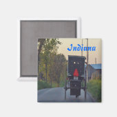 Amish Buggy Magnet (Vorderseite/Rückseite)