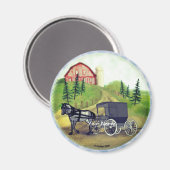 Amish-Buggy Magnet (Vorderseite/Rückseite)