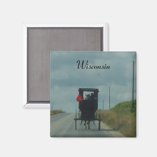 Amish Buggy Magnet (Vorderseite/Rückseite)