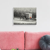 Amish Buggy Monochrome Leinwanddruck (Insitu (Wohnzimmer))