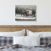 Amish Buggy Monochrome Leinwanddruck (Insitu (Schlafzimmer))