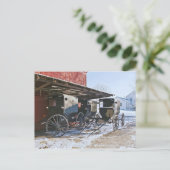 Amish Buggy Port Postkarte (Stehend Vorderseite)