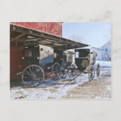 Amish Buggy Port Postkarte (Vorderseite)