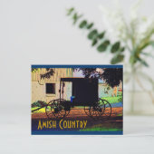 Amish Buggy Postcard Postkarte (Stehend Vorderseite)