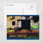 Amish Buggy Postcard Postkarte (Vorne/Hinten)