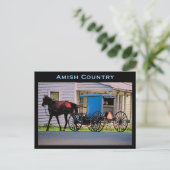 Amish Buggy Postcard Postkarte (Stehend Vorderseite)