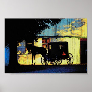 Amish Buggy Poster