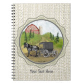 Amish-Buggy-Returning-Notebook Notizblock (Vorderseite)