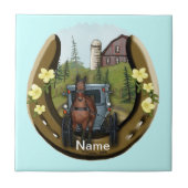 Amish-Buggy-Rückkehrfliese Fliese (Vorderseite)