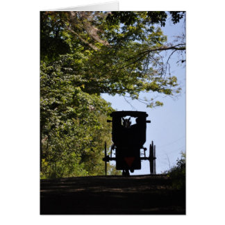 Amish Buggy - Silhouette am Tag