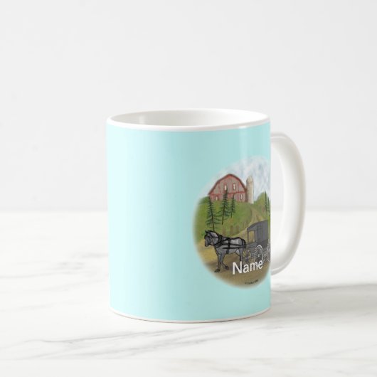 Amish Buggy Tasse zurückgeben (VorderseiteRechts)