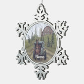 Amish Buggy Town Day Ornament (Rechts)