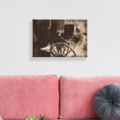 Amish Cart Wheels Grunge Leinwanddruck (Insitu (Wohnzimmer))