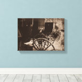 Amish Cart Wheels Grunge Leinwanddruck (Insitu (Holzboden))