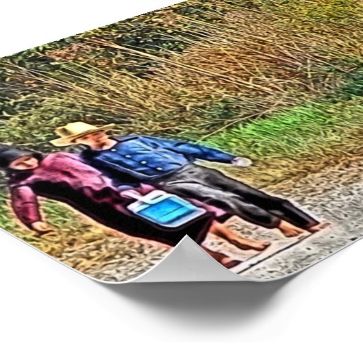 Amish Children Poster (Ecke)