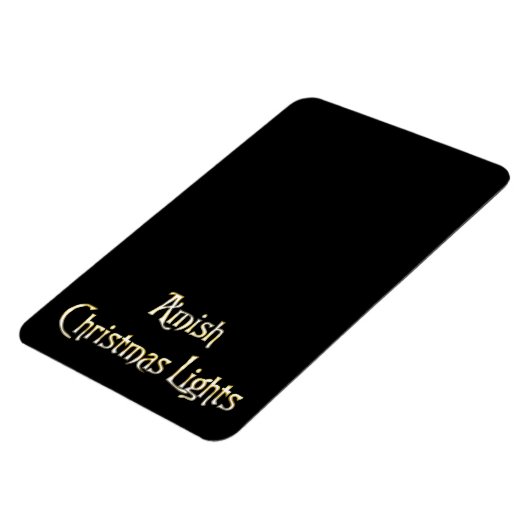 Amish Christmas Lights Magnet (Linke Seite)