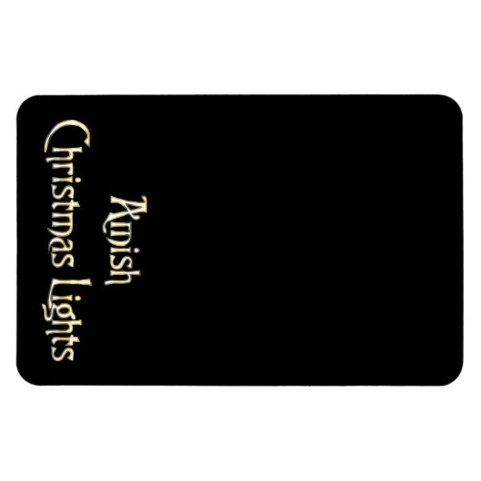 Amish Christmas Lights Magnet (Horizontal)