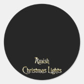Amish Christmas Lights Runder Aufkleber (Vorderseite)