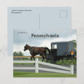 Amish Country in Lancaster Pennsylvania Postkarte (Vorne/Hinten)