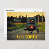 Amish Country Postcard Postkarte (Vorne/Hinten)