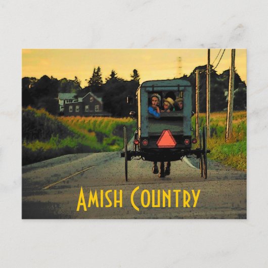 Amish Country Postcard Postkarte (Vorderseite)
