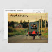 Amish Country Postcard Postkarte (Vorne/Hinten)